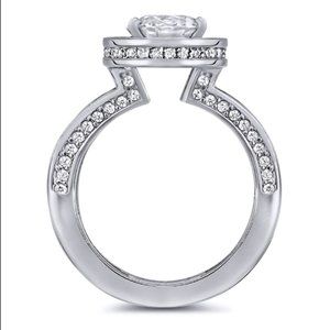 Alex Soldier Engagement Ring Setting & Wedding Band Platinum & Diamond - SZ 5.5